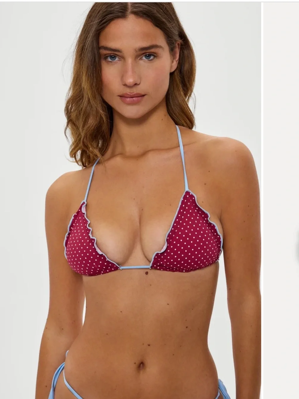 Frankie’s Bikinis Tidal Top and Dove Bottom in Tuscany